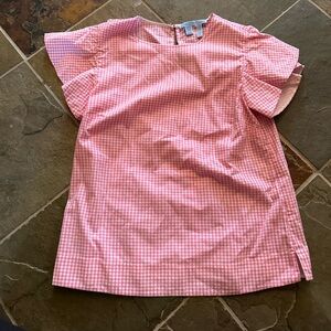 Draper James Pink Gingham Blouse